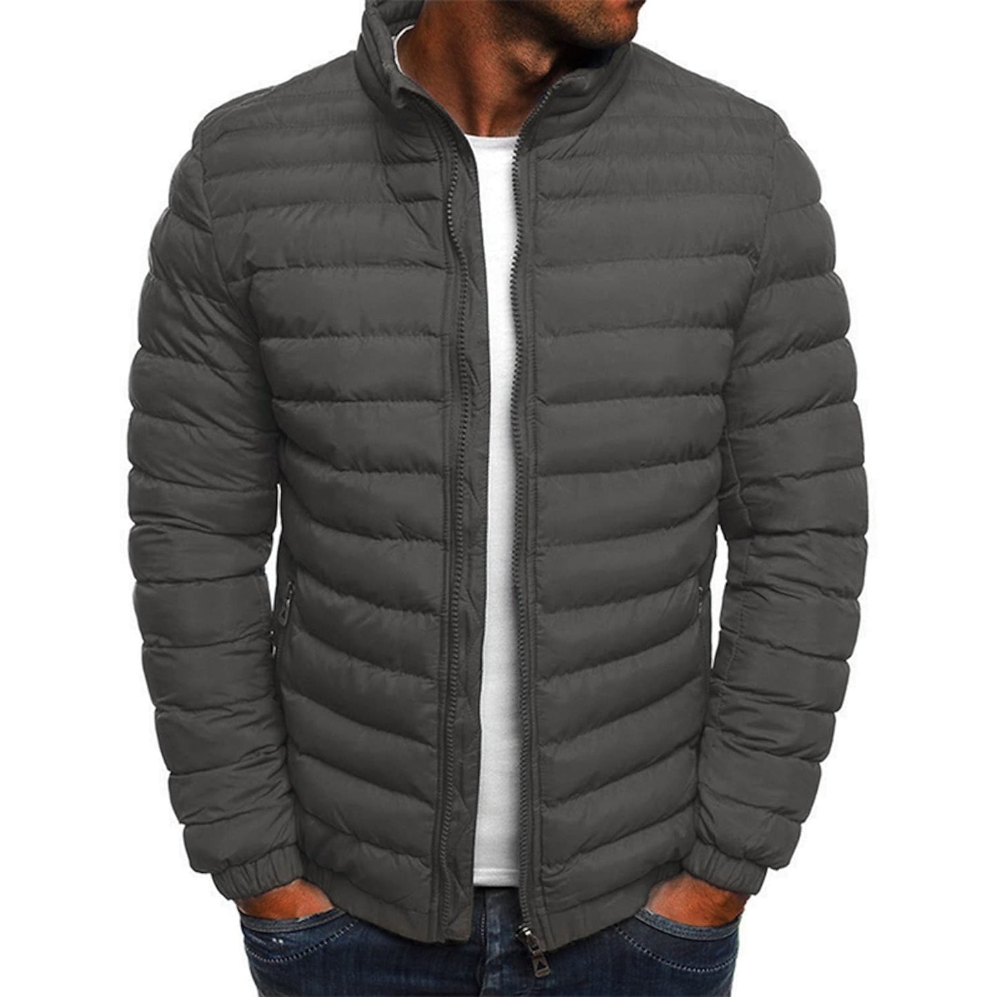 Men's Warm Windproof Puffer Bubble Jacket