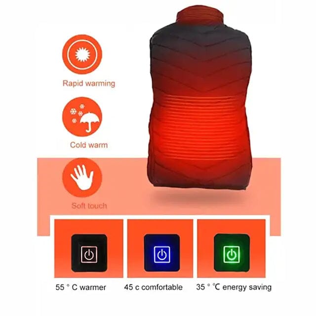 Nine Districts Intelligent Heating Vest Electric Heating