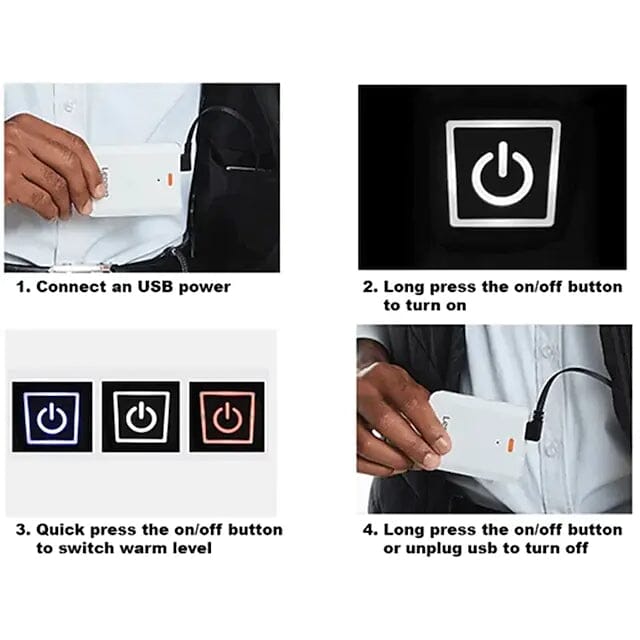 Nine Districts Intelligent Heating Vest Electric Heating