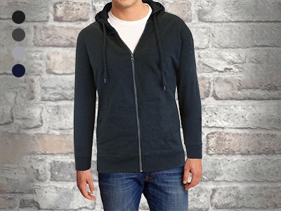 Men's Fleece-Lined Zip Sweater Hoodie