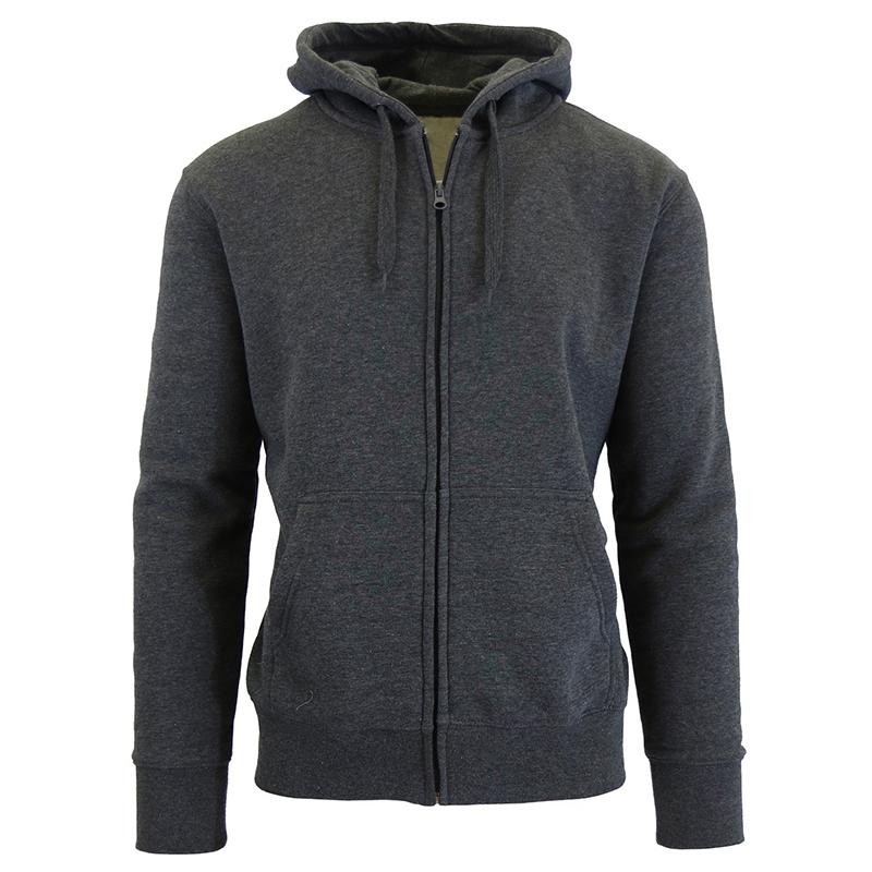 Men's Fleece-Lined Zip Sweater Hoodie